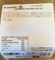 Croissant beurre AOP