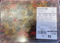 Poelee méditerranéenne aux légumes grillés leclerc paridis