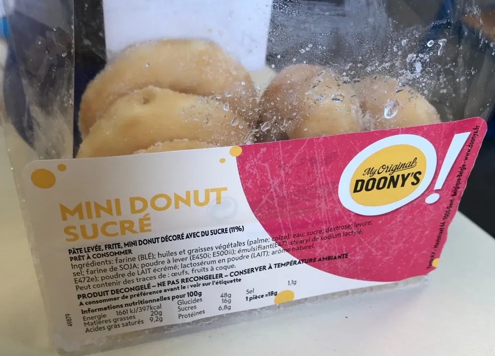 Mini donut nature sucré