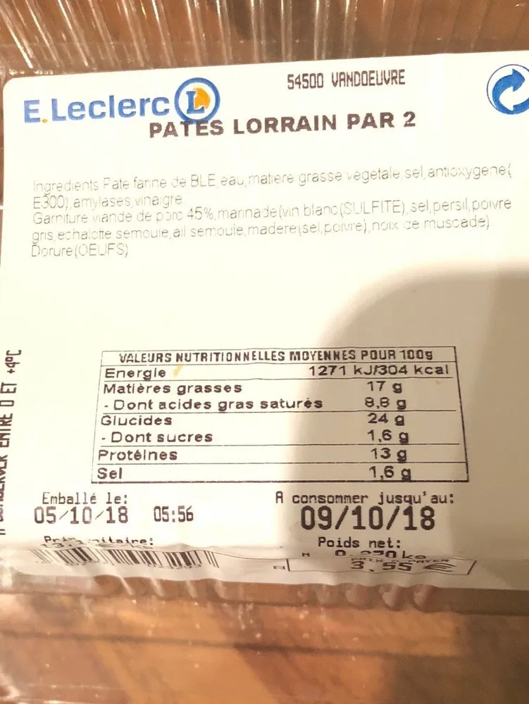Pates lorrain