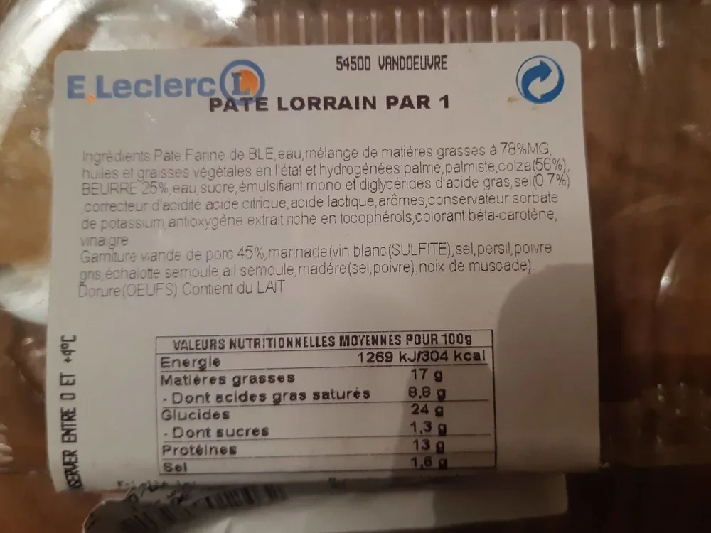 Pâté Lorrain par 1