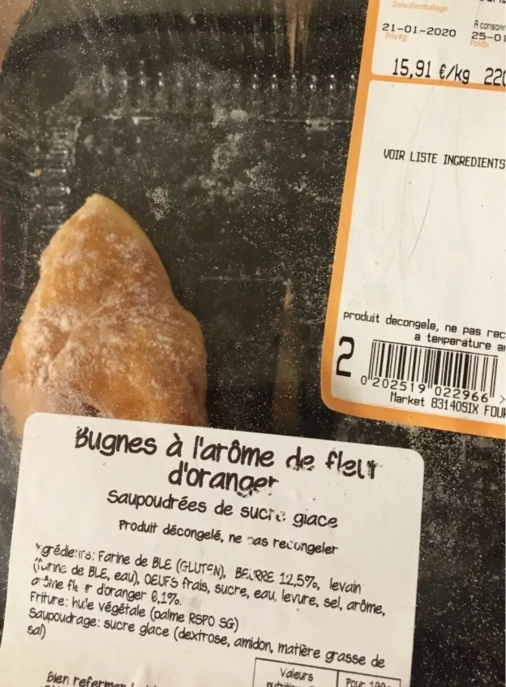 Bugnes a l'arôme de fleur d'oranger