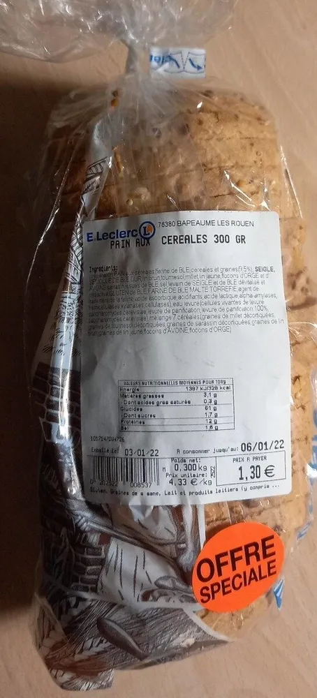 Pain aux céréales