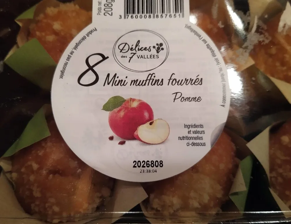 8 Mini muffins pomme