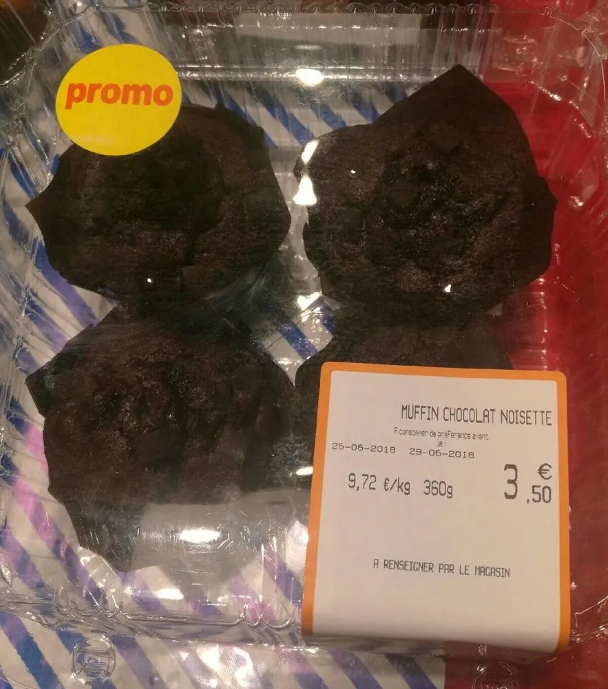 Muffin cacao x4