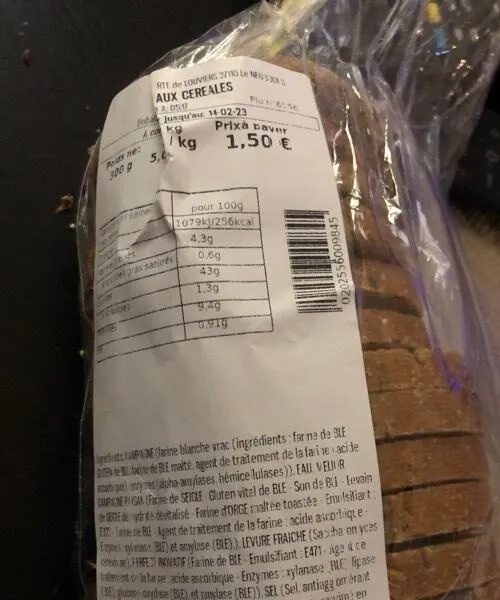 Pain aux céréales