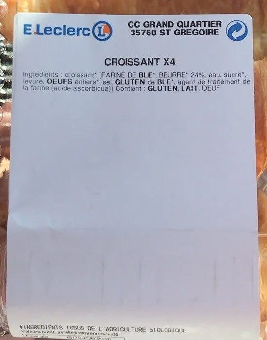 Croissants bio