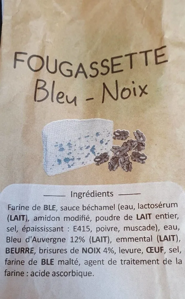Fougasette bleu noix