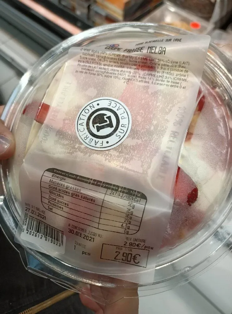 Coupe fraise melba