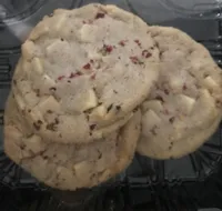 Cookies chocolat blanc/framboises x6