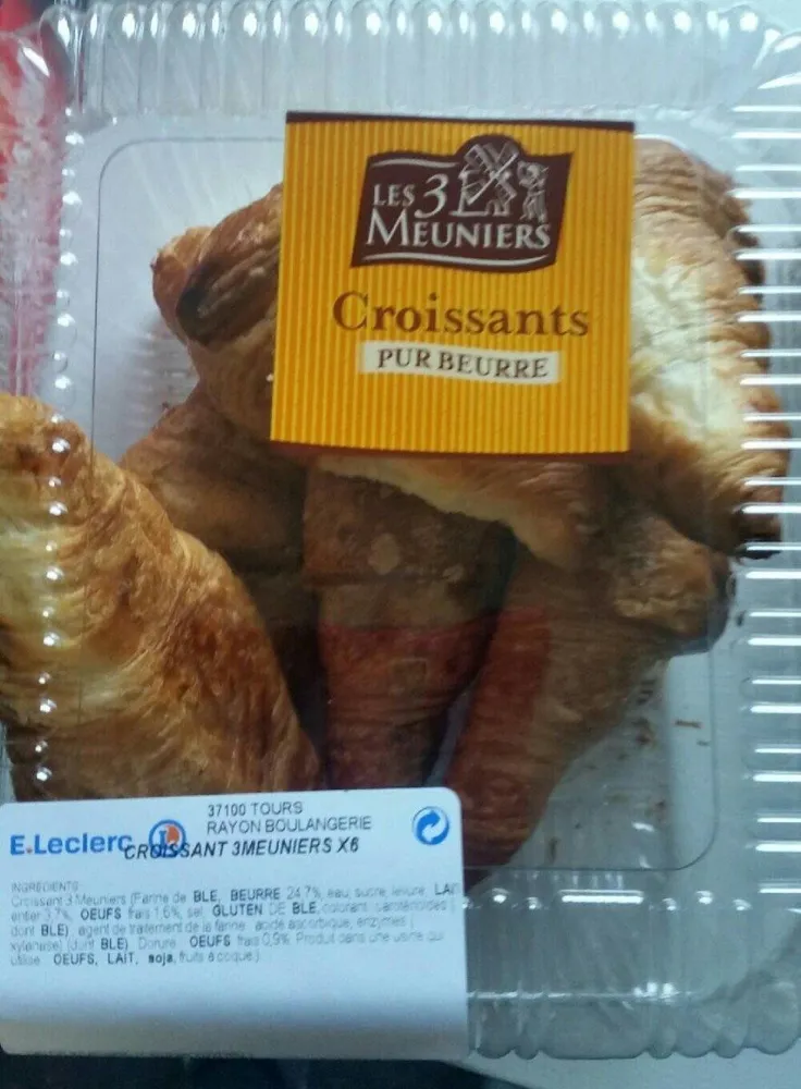 Croissant 3meniers x 6