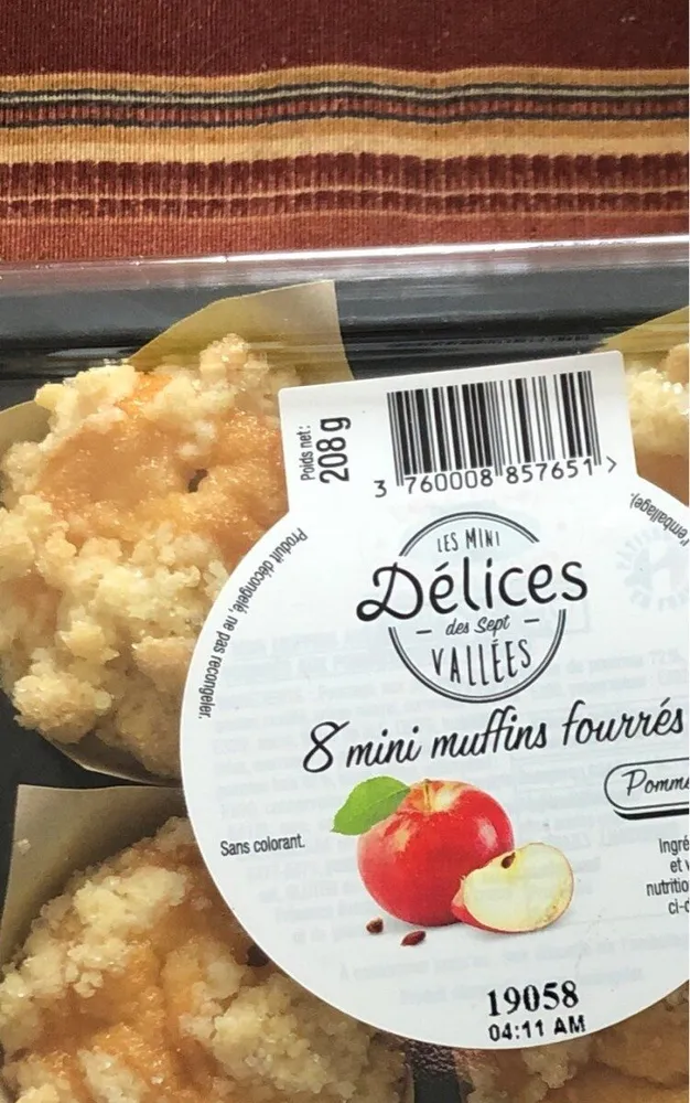 8 mini muffins fourrés