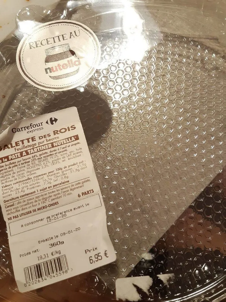 Galette des rois recette au Nutella