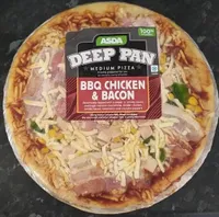 Deep pan BBQ chicken pizza