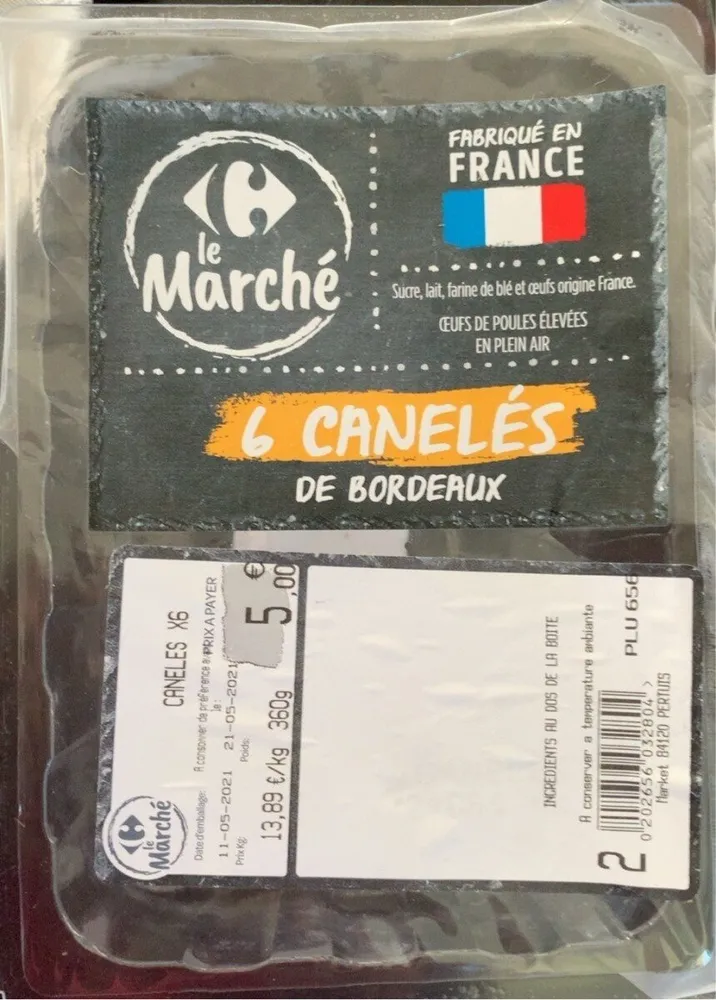 6 canelés