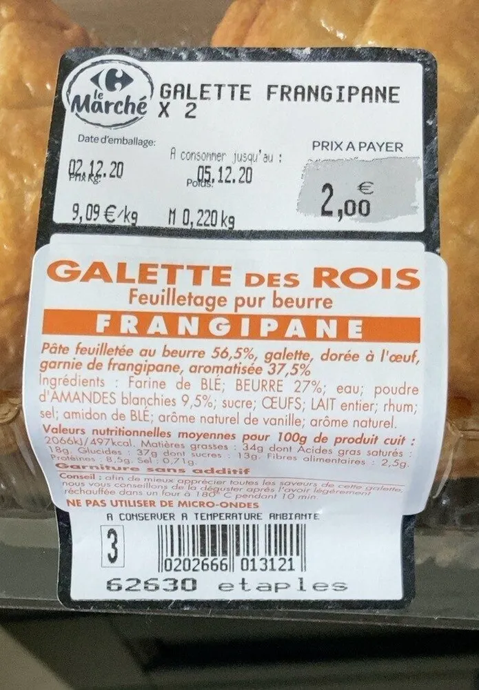 Galette frangipane
