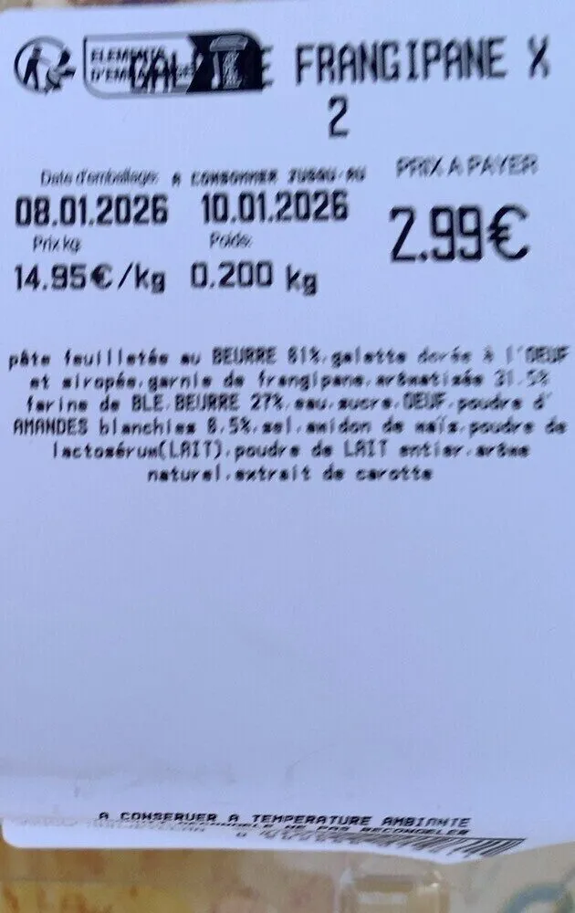 Galette Frangipane