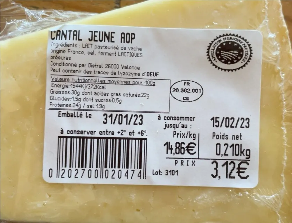 Cantal jeube