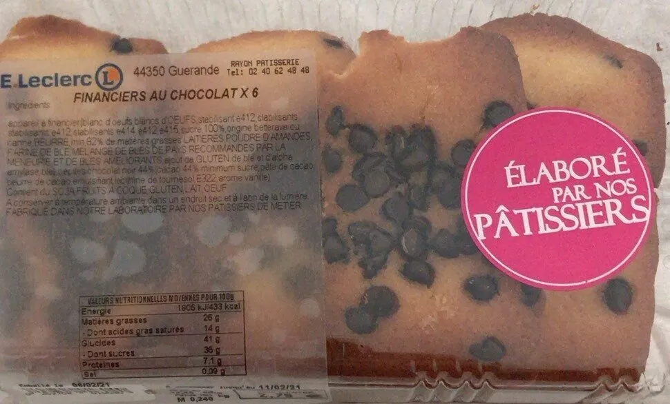 Financiers au chocolat