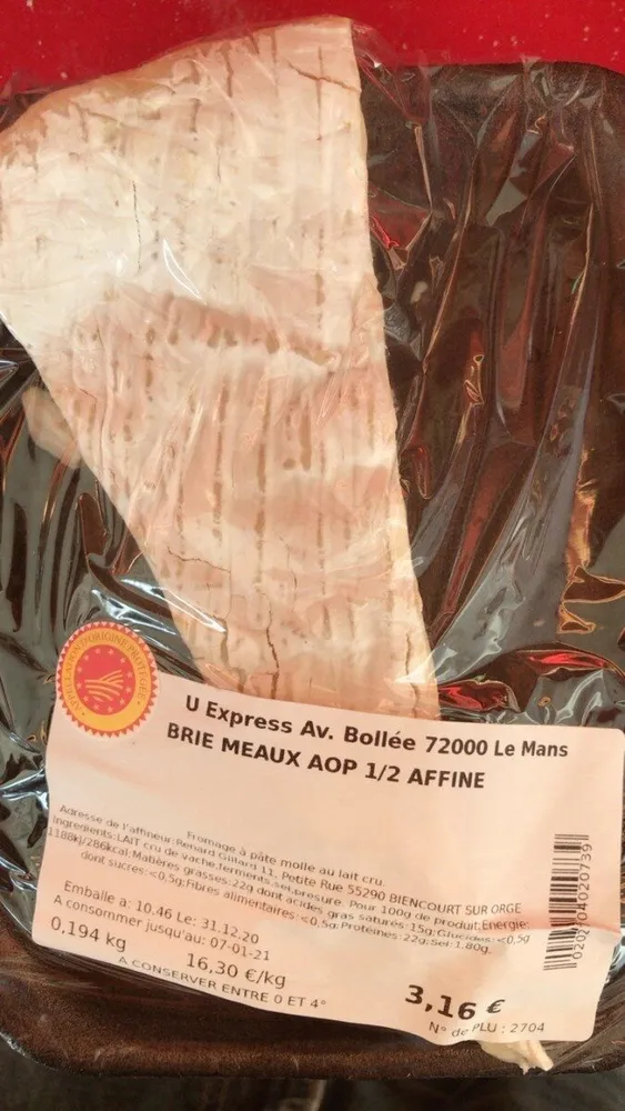 Brie Meaux AOP 1/2 affine U express