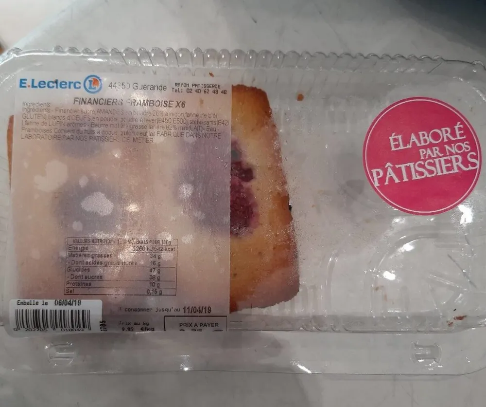Financiers framboise X6