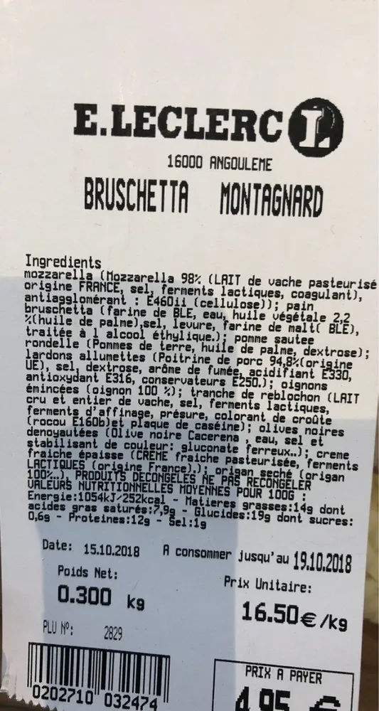Bruschetta montagnard