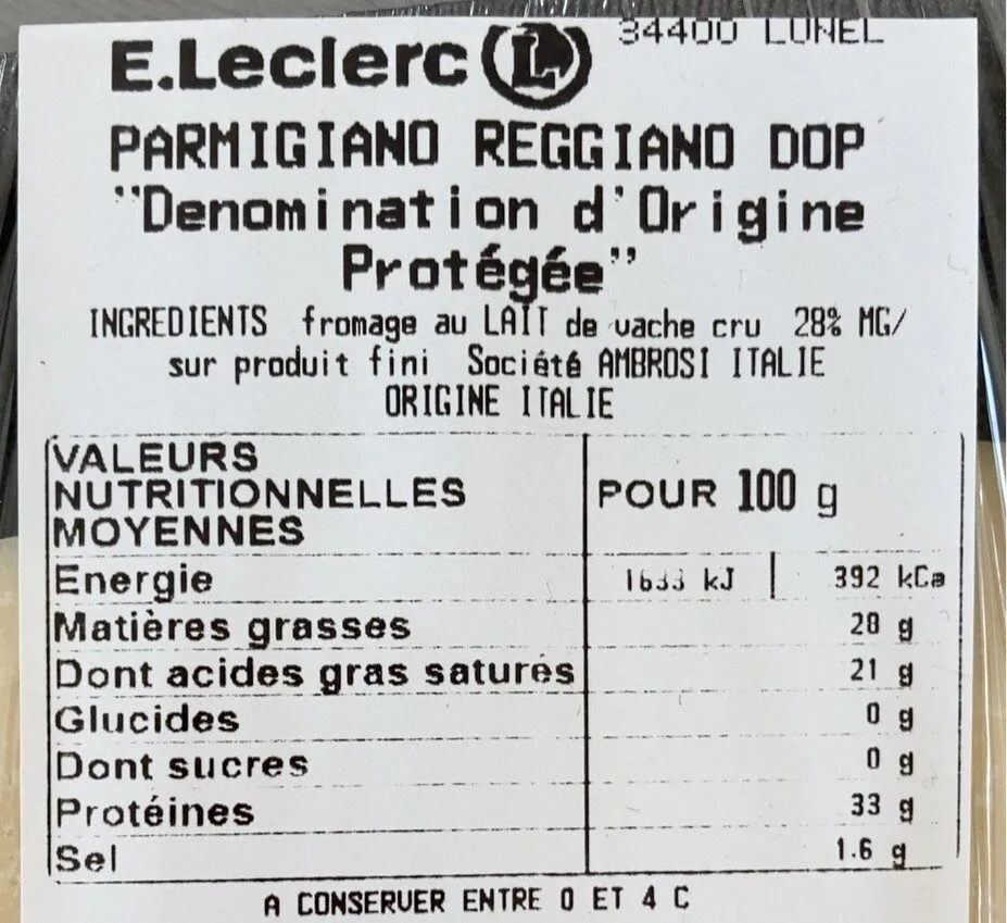 Parmigiano Reggiano DOP