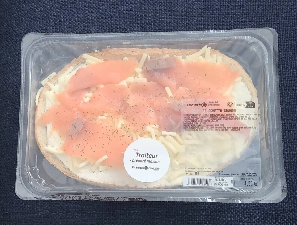 Bruschetta saumon