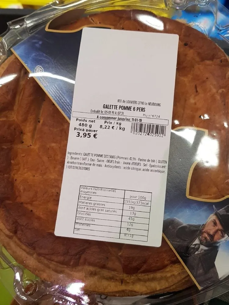 galette pomme 6 pers