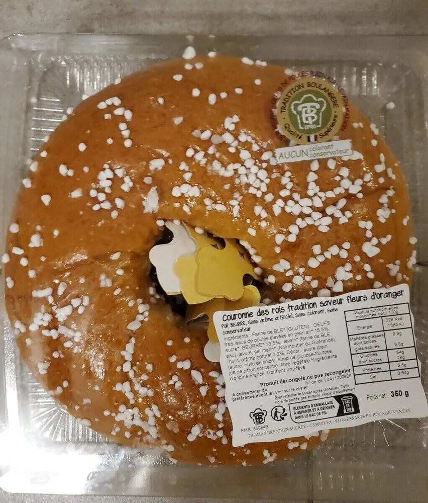 Couronne des rois tradition saveur fleur d'oranger