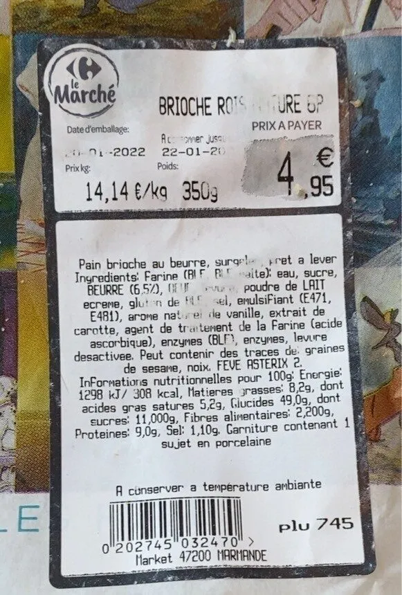 Brioche rois nature