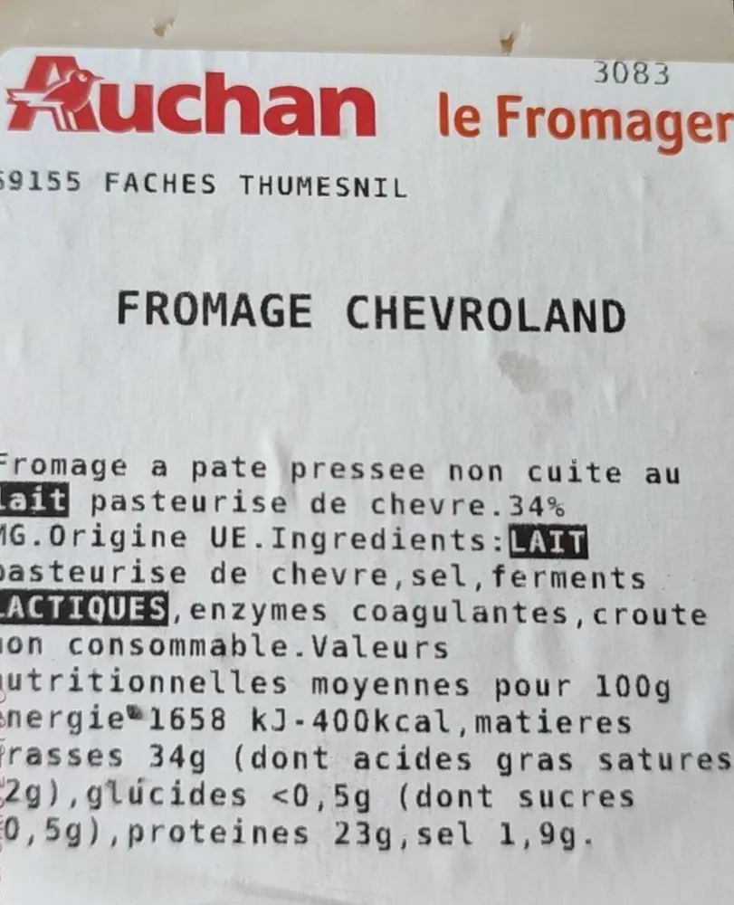 Fromage chevroland
