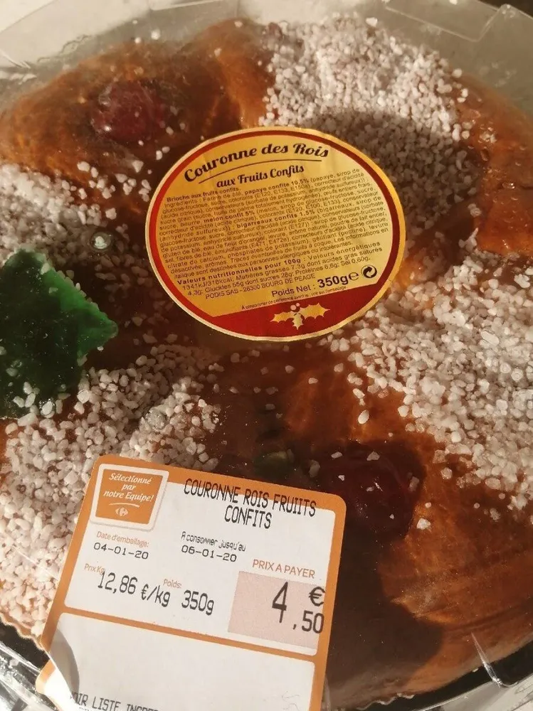Couronne rois fruits confits
