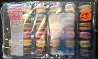 Assortiment de 36 macarons sucrés