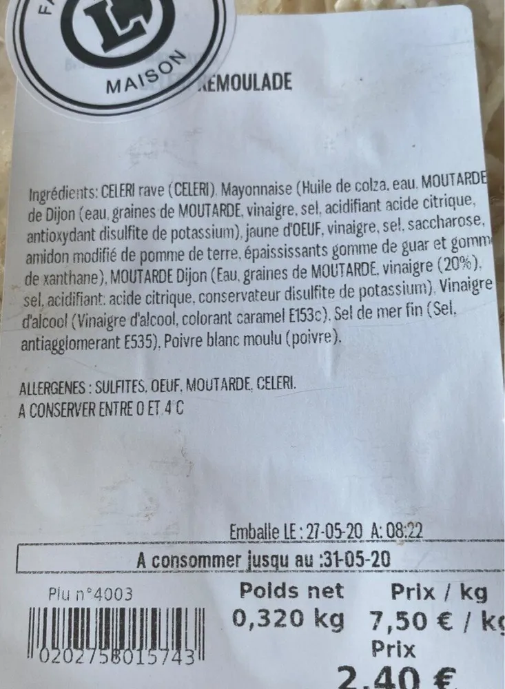 Seleri remoulade maison