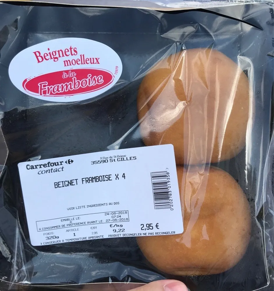 Beignets moelleux a la framboise