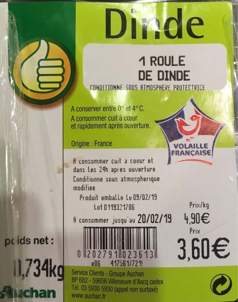 roulé de dinde