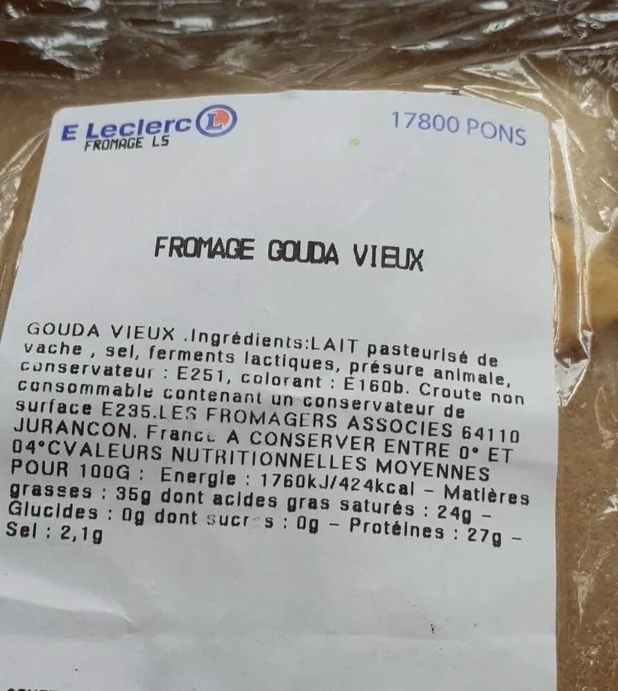 Fromage gouda vieux