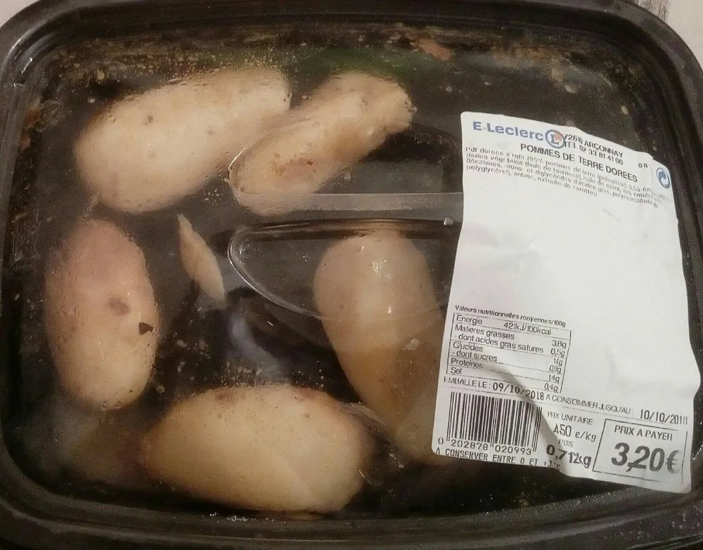 Pommes de terre dorées