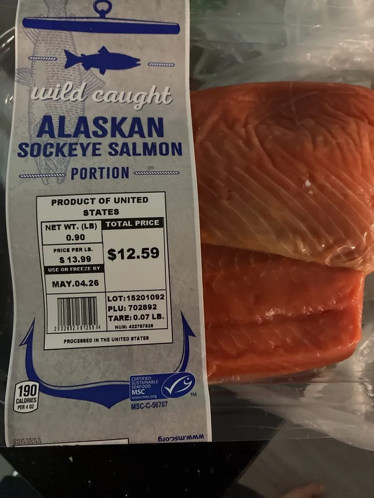 Wild Caught Alaskan Sockeye Salmon