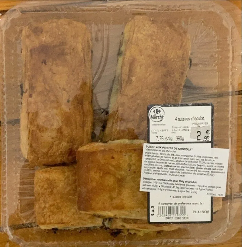 Pains suisses au chocolat