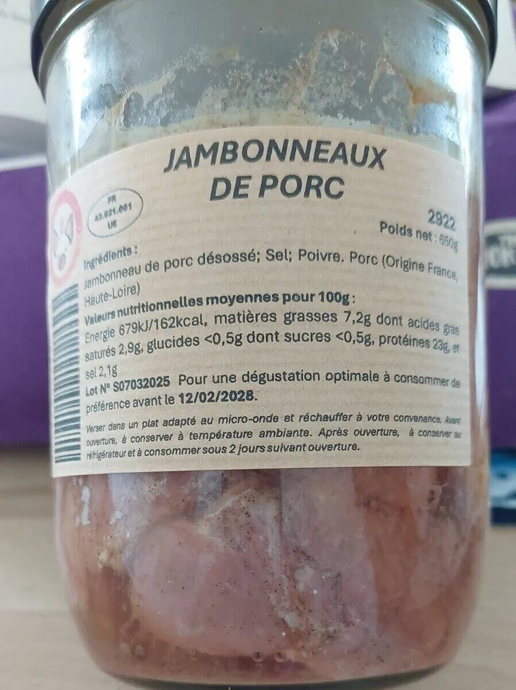 Jambonneaux de porc