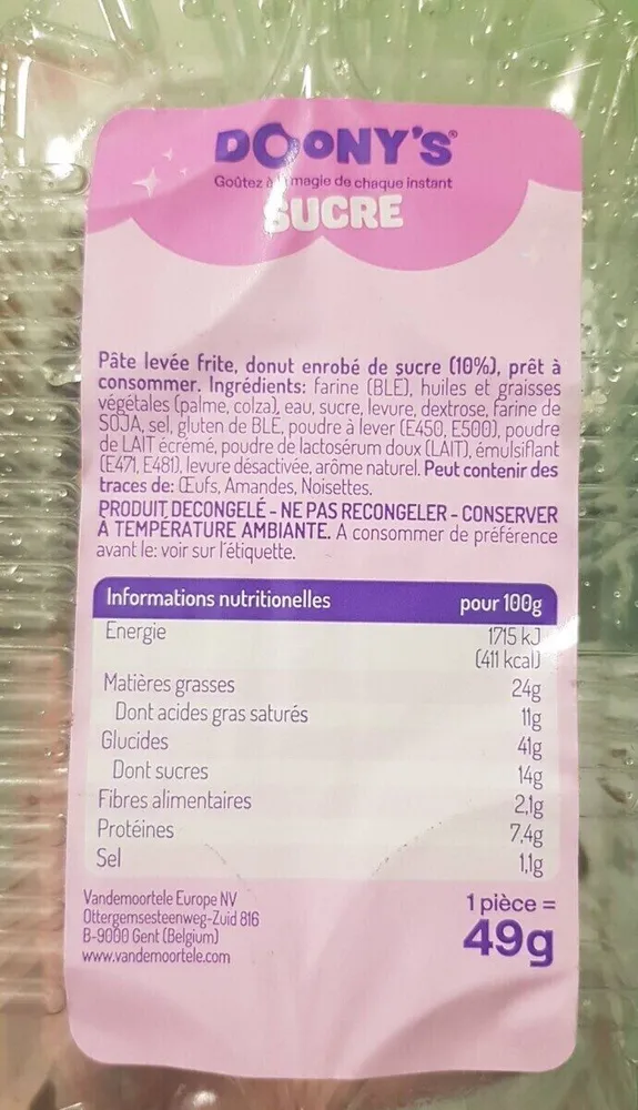 Doony's' sucre