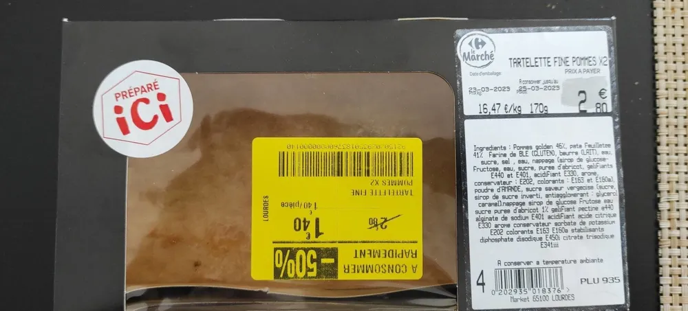 Tartelette fine pommes