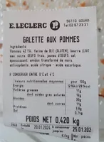 Galette aux pommes