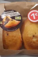 Madeleine fourrée chocolat noisettes