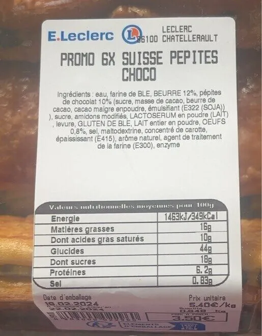 Suisse pepites choco