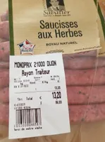 Saucisses aux herbes