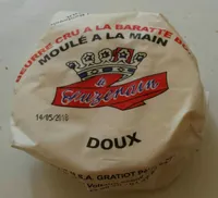 Beurre cru à la baratte bois