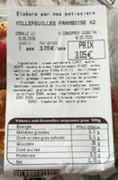 Millefeuilles framboise